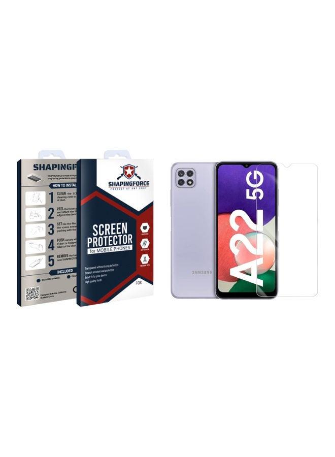 SHAPINGFORCE Screen Protector for Samsung Galaxy A22 5G Clear - Image 2
