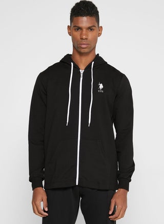 Basic Casual Logo Hoodie Black - v1631727431/N50882795V_1