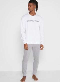 U.S. Polo Assn. Logo Printed Sweatshirt White  - Image 4
