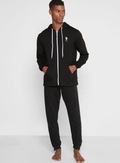 U.S. Polo Assn. Basic Casual Logo Hoodie Black  - Image 4