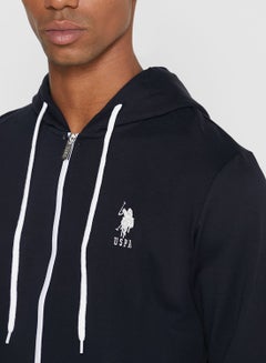 U.S. Polo Assn. Basic Casual Logo Hoodie Navy  - Image 3