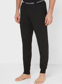 U.S. Polo Assn. Logo Band Joggers Black  - Image 1