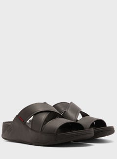 FitFlop Cross Strap Casual Sandals Black  - Image 3