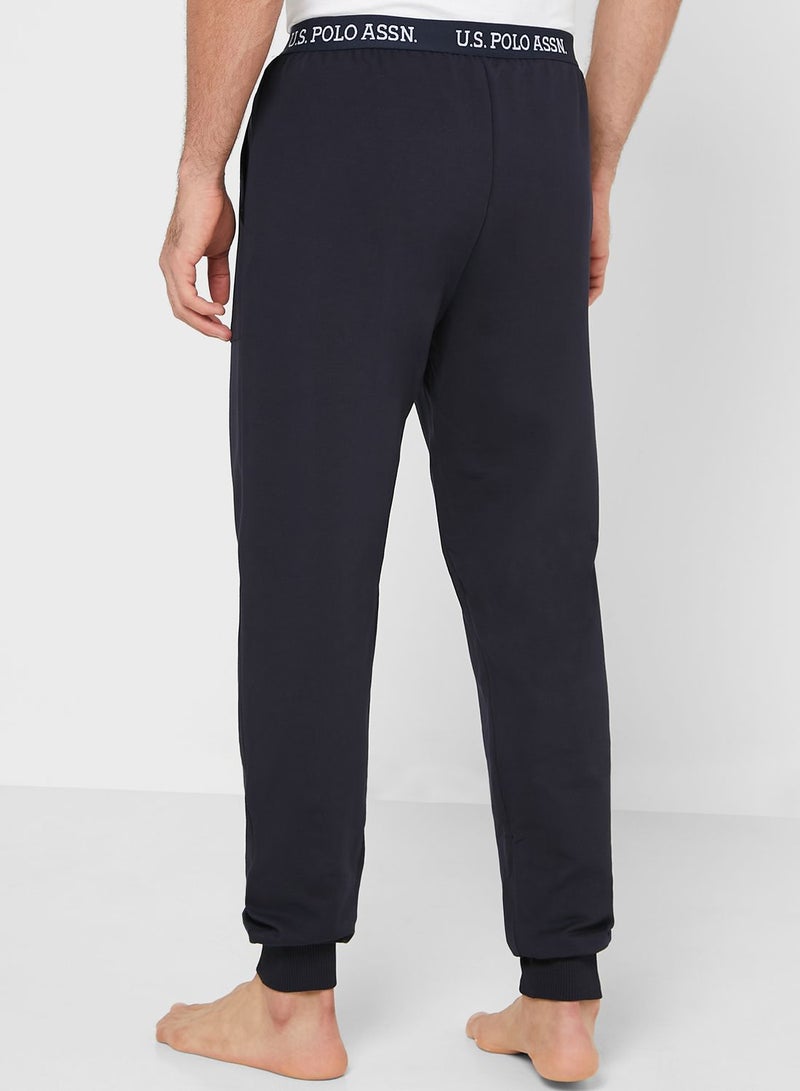 U.S. Polo Assn. Logo Band Joggers Navy  - Image 2