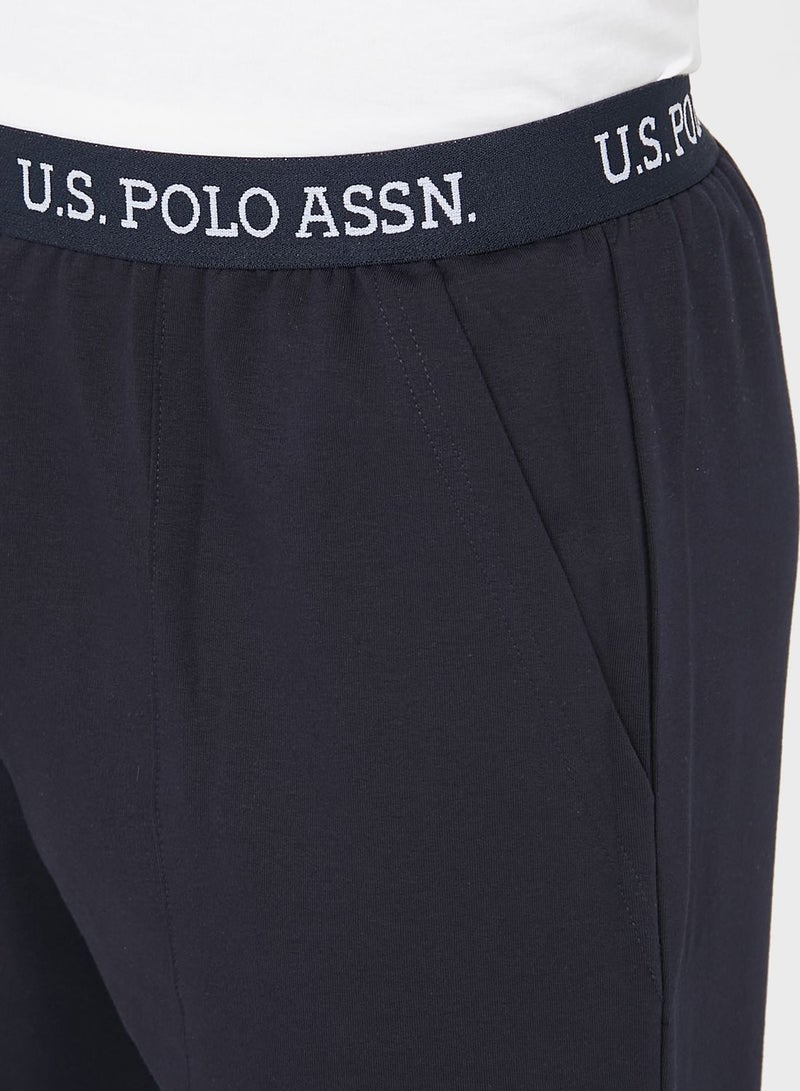 U.S. Polo Assn. Logo Band Joggers Navy  - Image 4