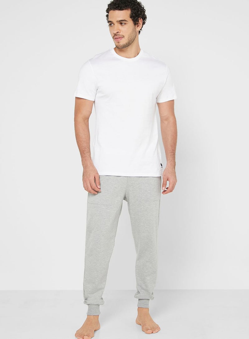 U.S. Polo Assn. Logo Band Joggers Grey  - Image 3