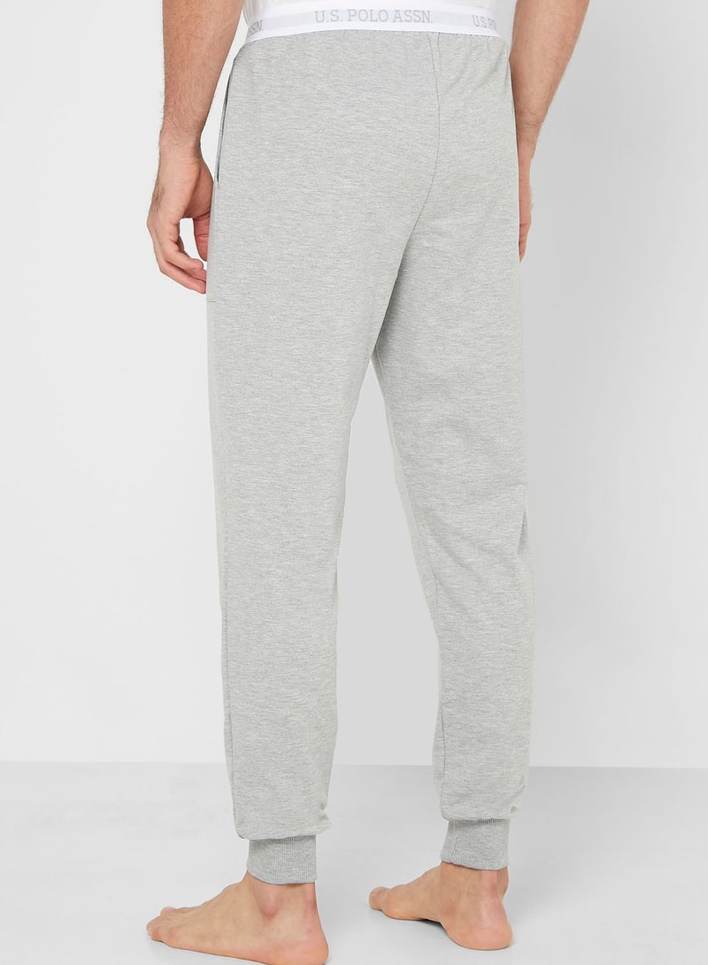 U.S. Polo Assn. Logo Band Joggers Grey  - Image 2
