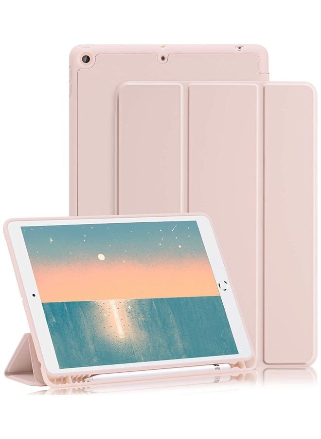 ZENHOME Folding Bracket Protective Cover For Apple iPad 10.2-Inch Pink - Image 1