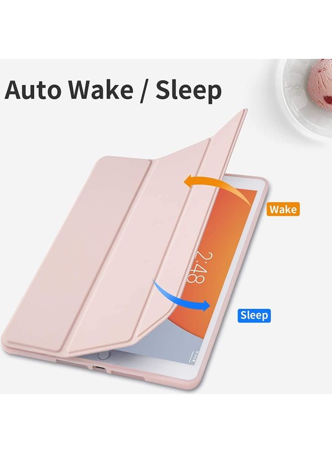 ZENHOME Folding Bracket Protective Cover For Apple iPad 10.2-Inch Pink - Image 2