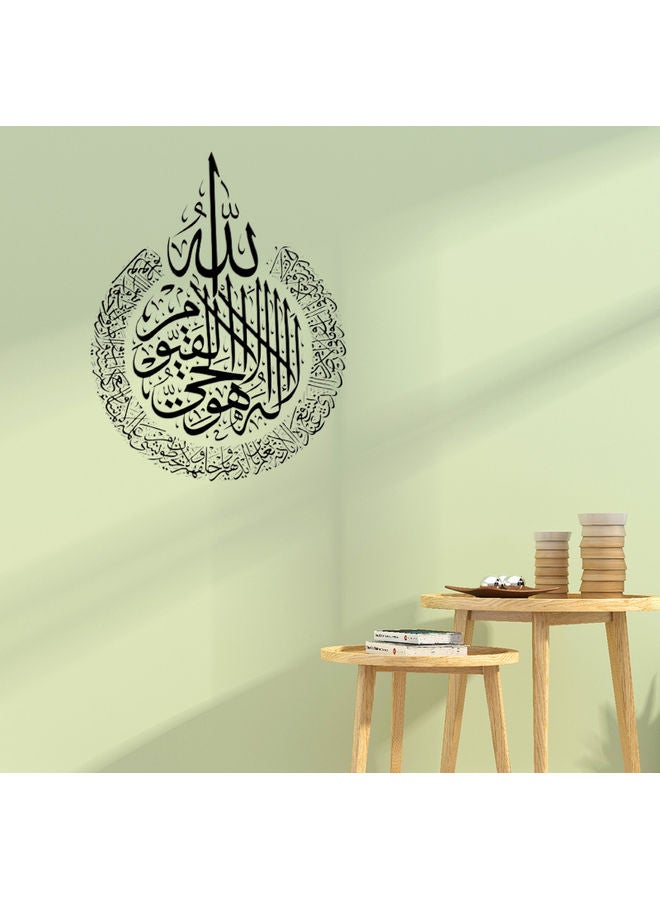 Wall Sticker Wide Application Stylish PVC Eye-catching Letter Wall Decal for Living Room Black 45x3x3cm - Image 3