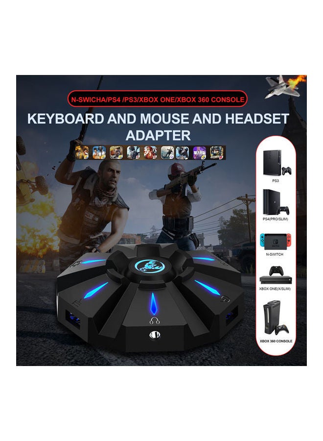 Rock Pow - Keyboard Mouse Converter with LED Light for PS4/PS3/Xbox One/Xbox 360/Switch Console - Image 1