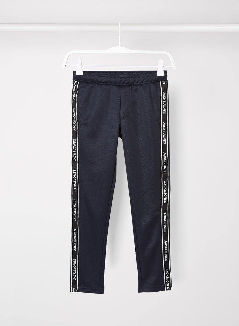 JACK & JONES - Teen Logo Tape Track Pants Navy - Image 1
