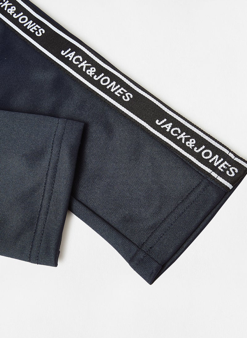 JACK & JONES - Teen Logo Tape Track Pants Navy - Image 1