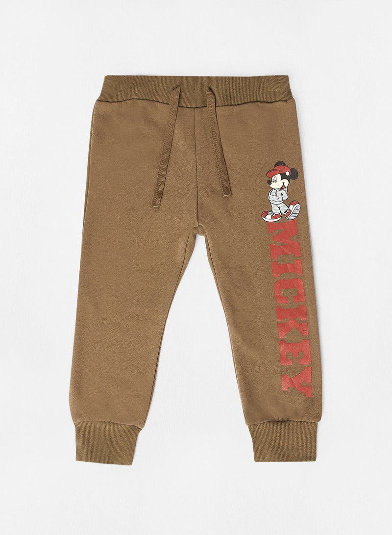 NAME IT - Baby Mickey Mouse Sweatpants Stone Gray - Image 1