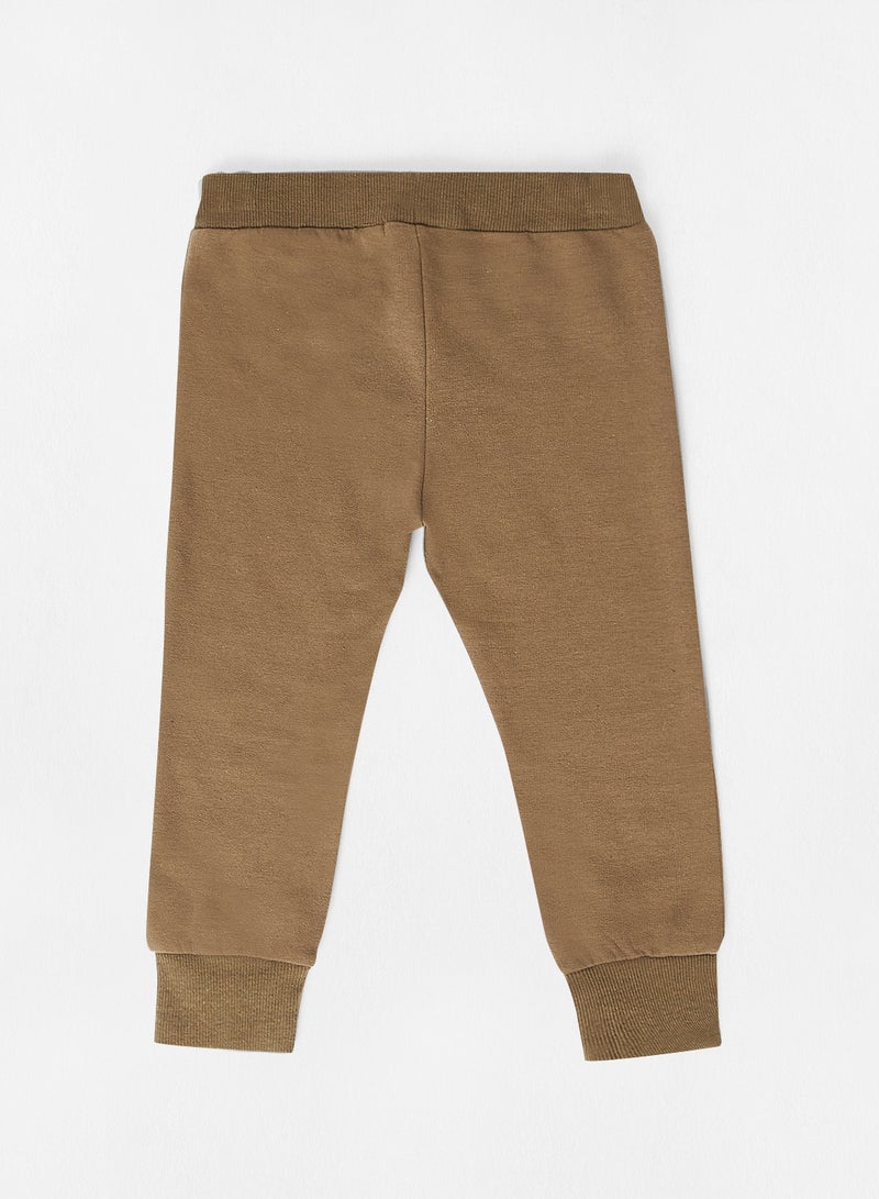 NAME IT - Baby Mickey Mouse Sweatpants Stone Gray - Image 1