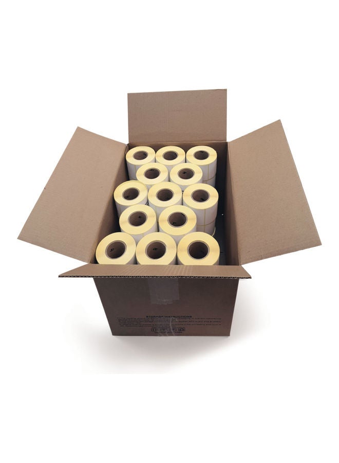 أوسكار عبوة ملصقات تسمية للباركود مكونة من 60 رول. أبيض - Image 4