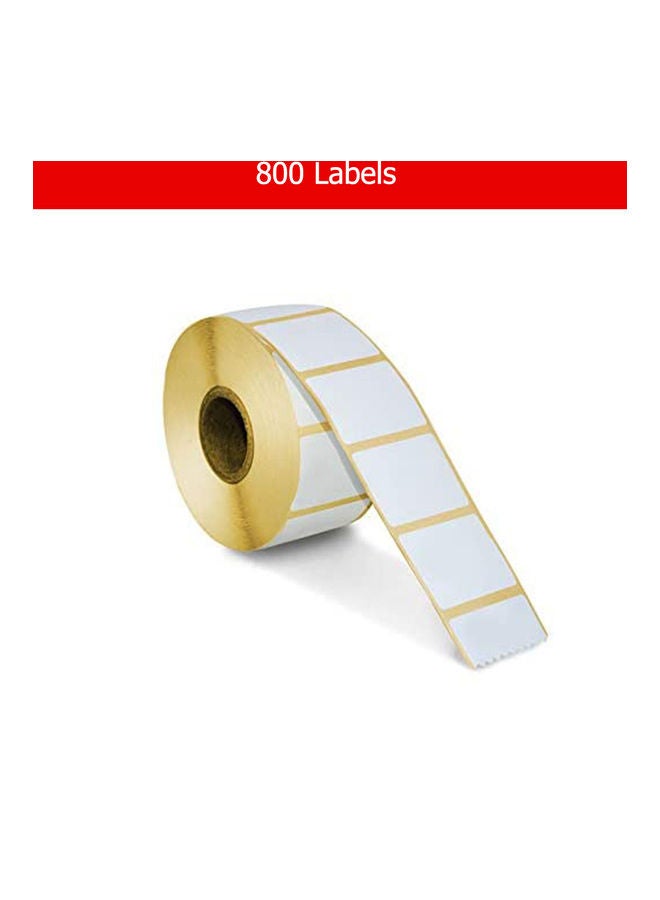 Oscar - Pack Of 10 Barcode Sticker Labels White - Image 1