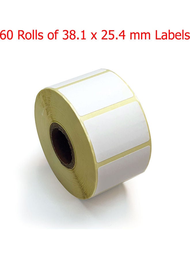 Oscar Pack Of 60 Barcode Sticker Labels White - Image 2
