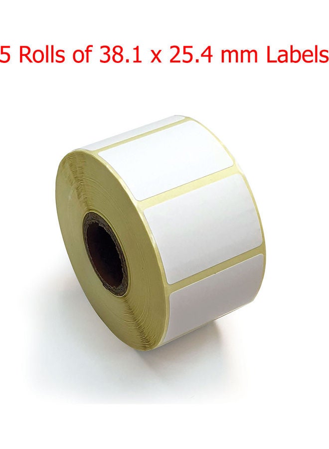 Oscar Pack Of 5 Barcode Sticker Labels White - Image 2