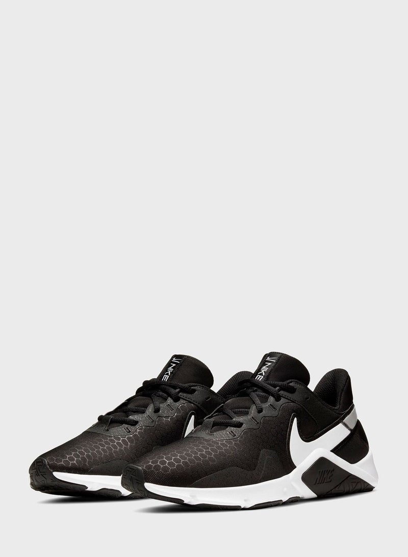 Nike Men's Legend Essential Sport Shoes Black/White  - Image 3