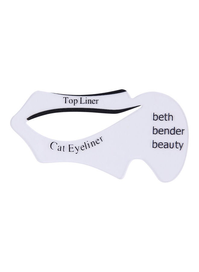 Character Eyeliner Stencil Sticker White - Image 1