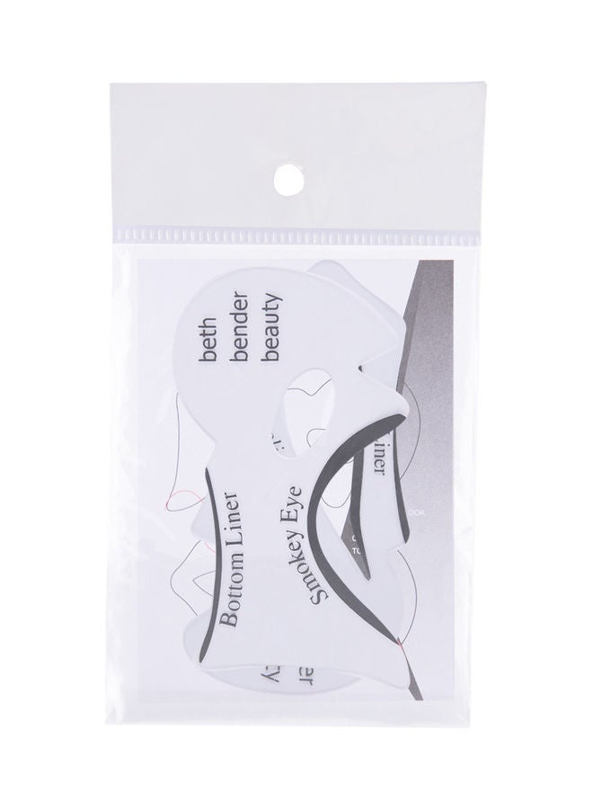 Character Eyeliner Stencil Sticker White - Image 4