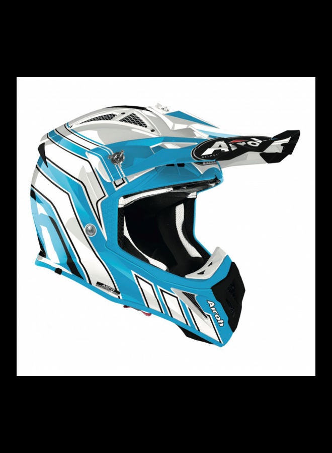 Airoh - Aviator Ace Art Azure Gloss Motocross Helmet - XL - Image 1