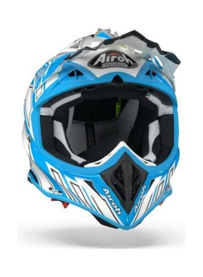Airoh - Aviator Ace Art Azure Gloss Motocross Helmet - XL - Image 1