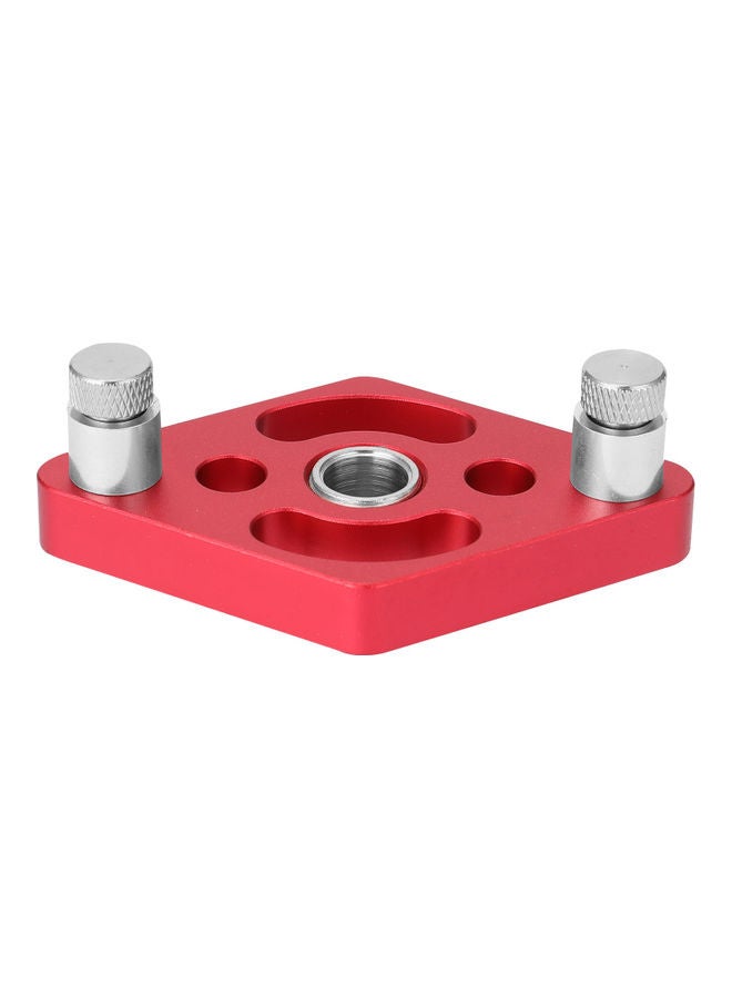 Woodworking Drilling Positioner Dowel Puncher Red 15.00X5.00X10.00cm  - Image 1