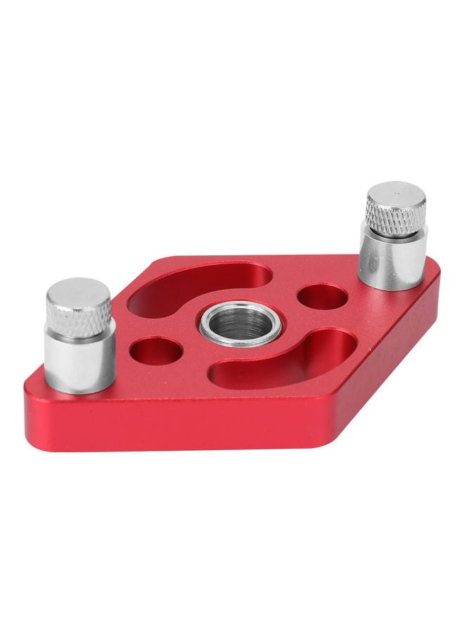 Woodworking Drilling Positioner Dowel Puncher Red 15.00X5.00X10.00cm  - Image 3