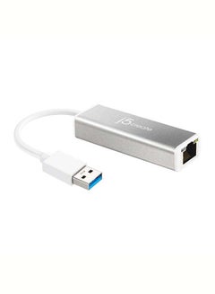 JUE130 USB 3.0 to 10/100/1000 G Ethernet Adapter Silver