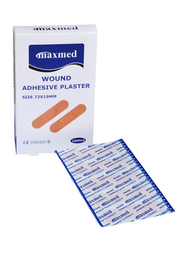 MAXMED - 100-Piece Wound Adhesive Plaster - Image 1