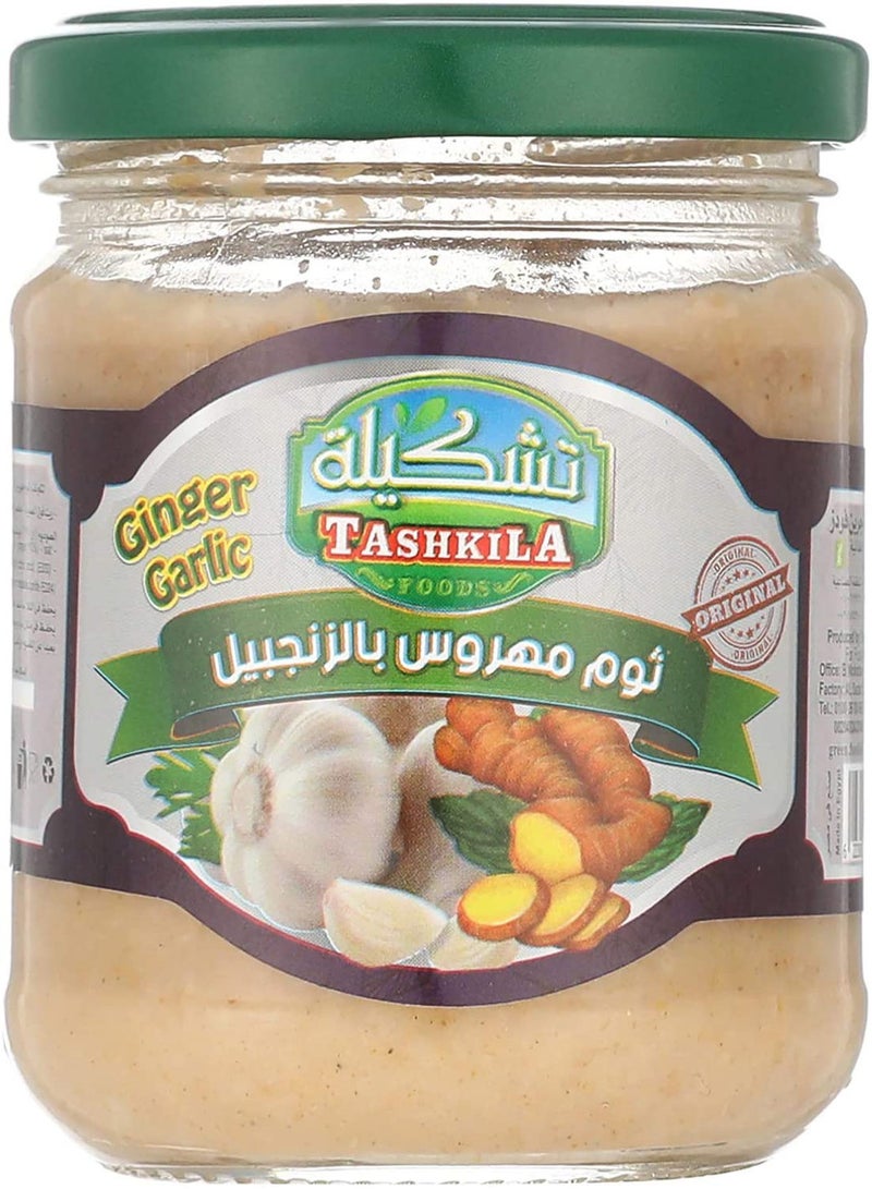 TASHKILA Assortment Of Crushed Garlic With Ginger 230grams  - Image 1