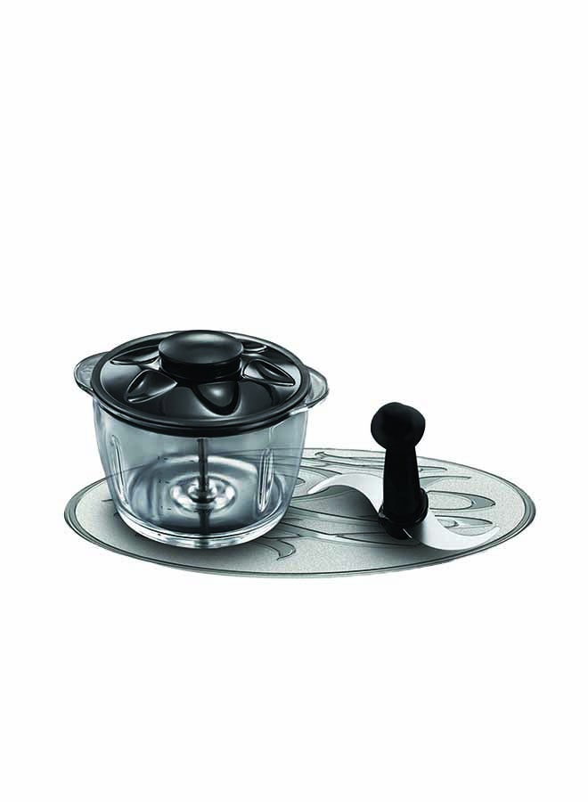 Russell Hobbs Desire Mini Chopper, One-Touch Operation, Dishwasher-Safe, Universal Steel Blades, 500ml Glass Bowl Included 200 W 24662 Black  - Image 3