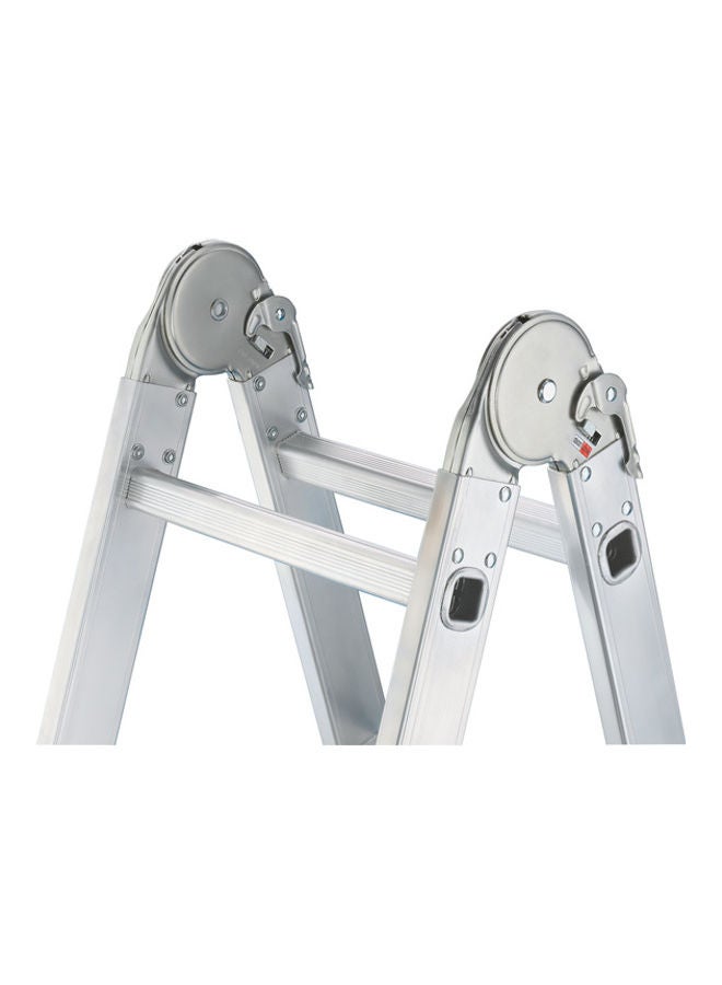 Hailo 4-Section Profistep Universal Ladder Silver/Black - Image 5