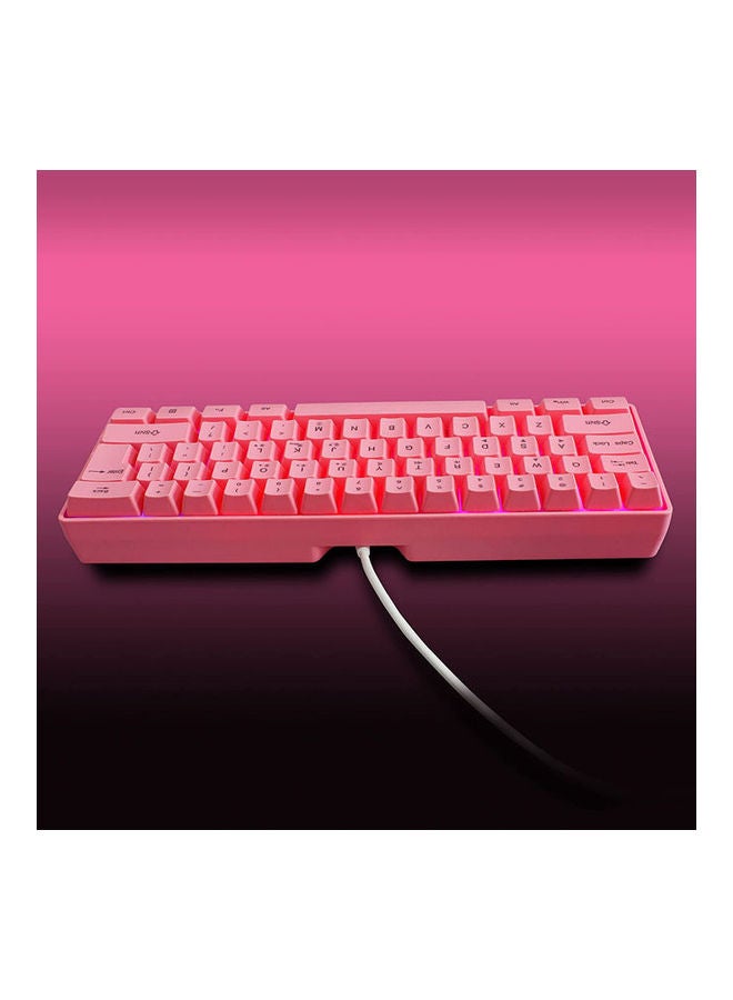 روك بو لوحة مفاتيح للألعاب سلكية ضد الماء بإضاءة RGB خلفية و61 مفتاحاً - Image 2