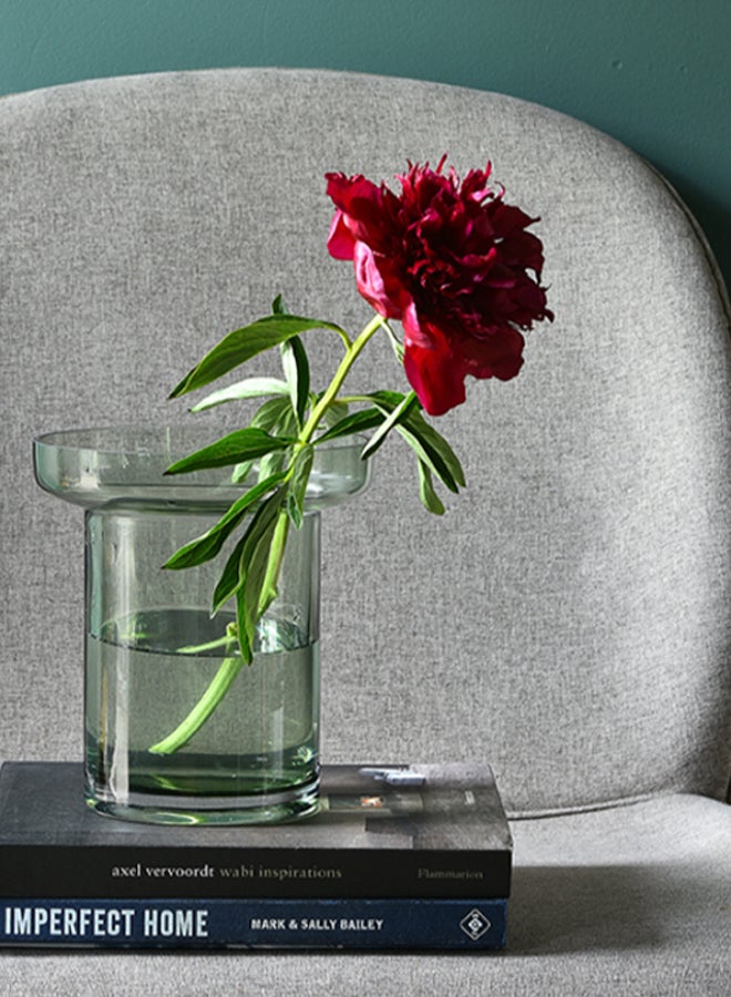 Switch Handmade Glass Flower Vase Unique Luxury Quality Material For The Perfect Stylish Home BX20-2316-203 Green 23cm - Image 1