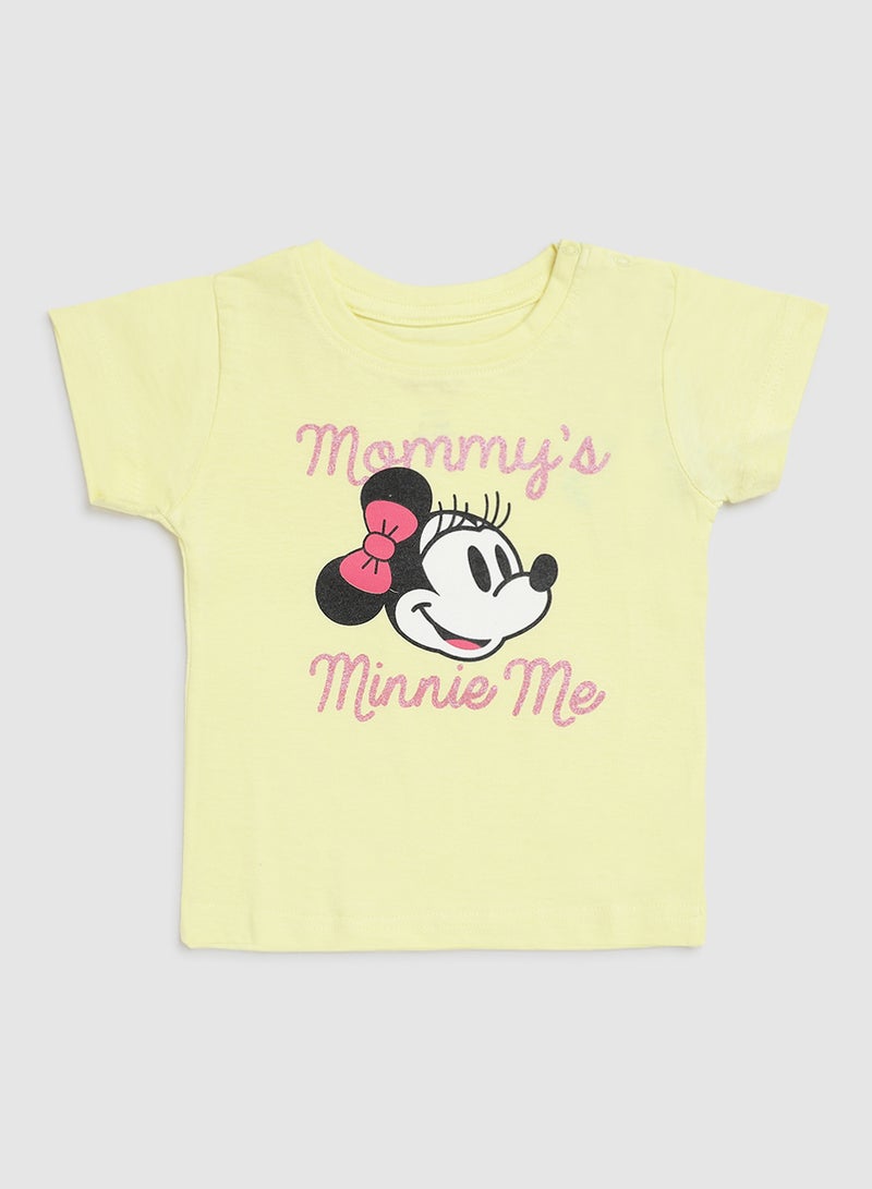 Zarafa Baby Girls Crew Neck T-Shirt lemon Yellow  - Image 1