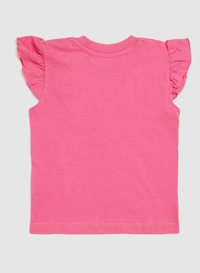 Zarafa Fashionable Casual T-Shirt Fuchsia  - Image 2