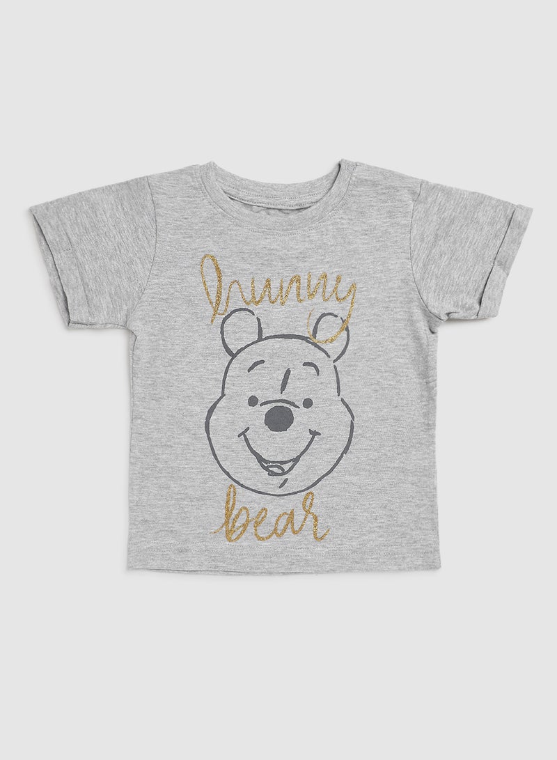 Zarafa Casual Disney Graphic T-Shirt Grey Melange  - Image 1