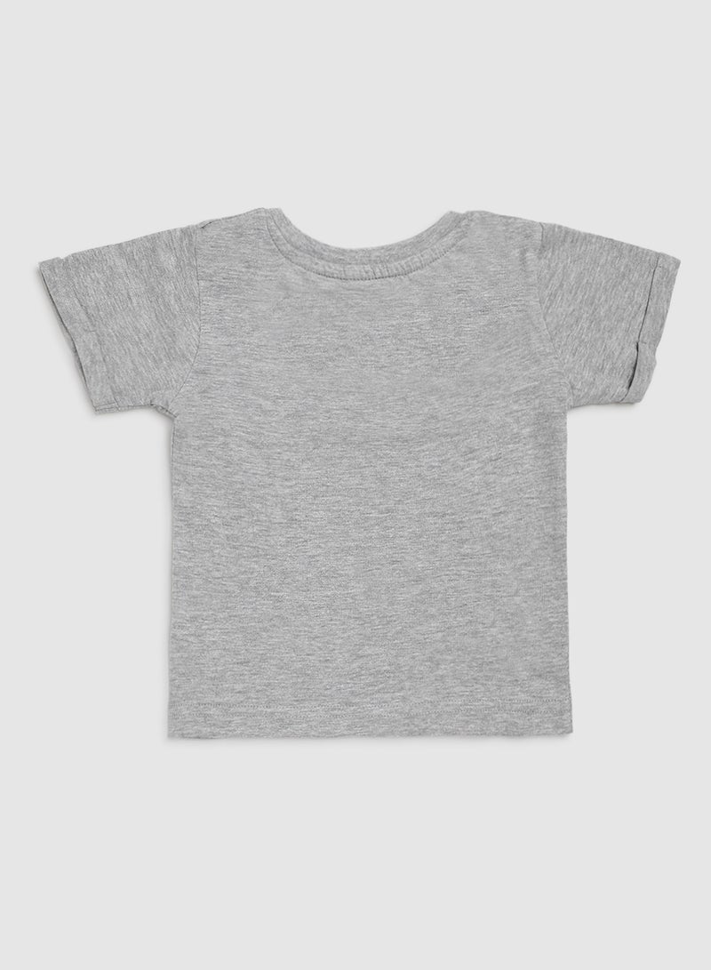 Zarafa Casual Disney Graphic T-Shirt Grey Melange  - Image 2