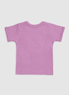 Zarafa Baby Girls Crew Neck T-Shirt Lilac  - Image 2