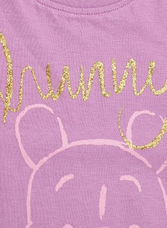 Zarafa Baby Girls Crew Neck T-Shirt Lilac  - Image 3
