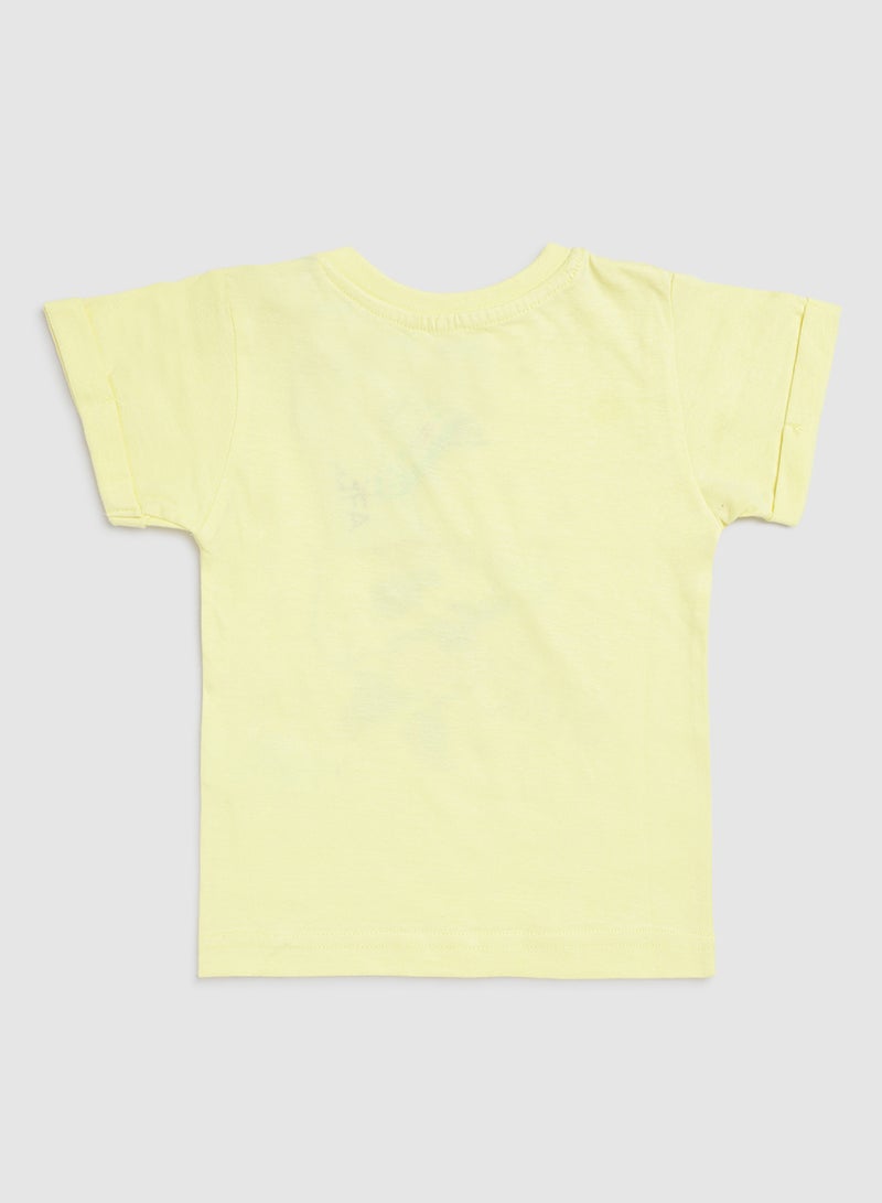 Zarafa Fashionable Casual T-Shirt Yellow  - Image 2