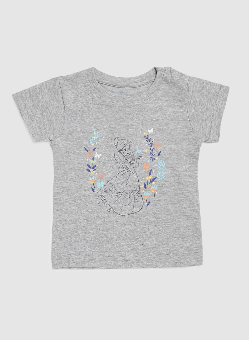 Zarafa Graphic Printed T-Shirt Grey  - Image 1