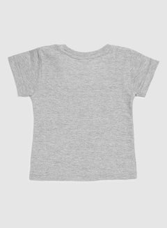 Zarafa Graphic Printed T-Shirt Grey  - Image 2