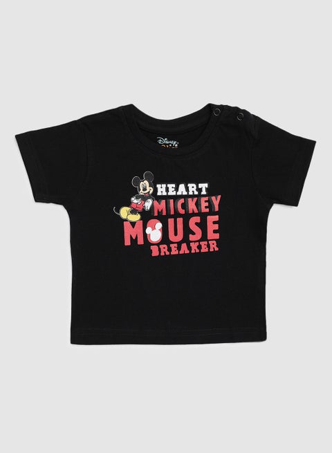 Disney Printed T-Shirt Black