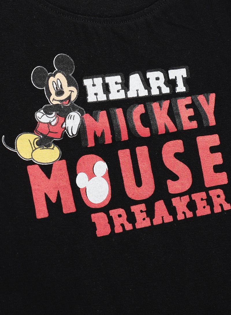 Zarafa Disney Printed T-Shirt Black  - Image 3