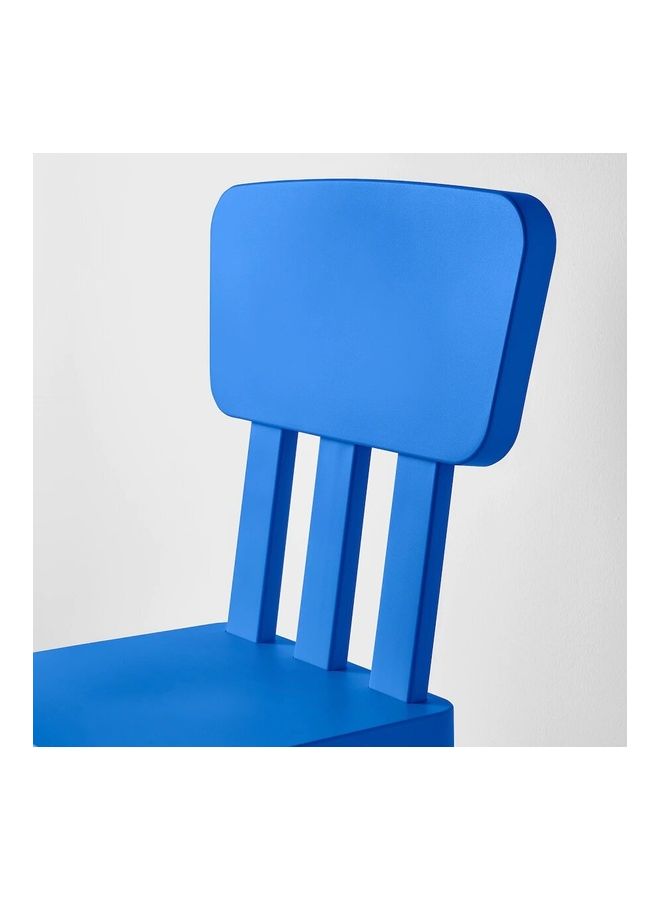 Generic Plastic Lightweight  Chair Blue  - Image 2