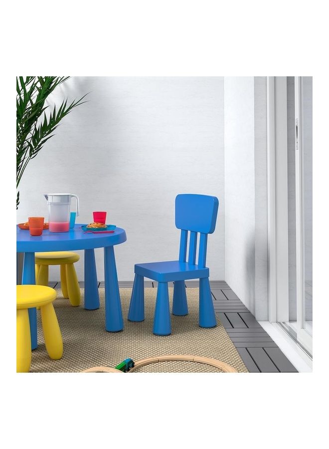 Generic Plastic Lightweight  Chair Blue  - Image 3